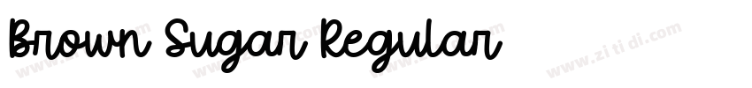 Brown Sugar Regular字体转换